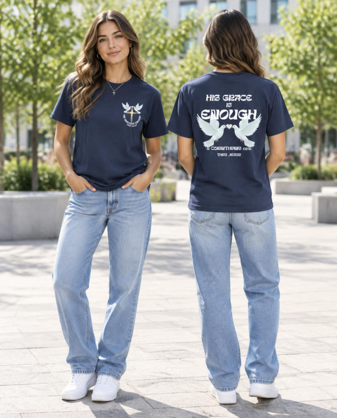"His Grace...." – Premium T-Shirt