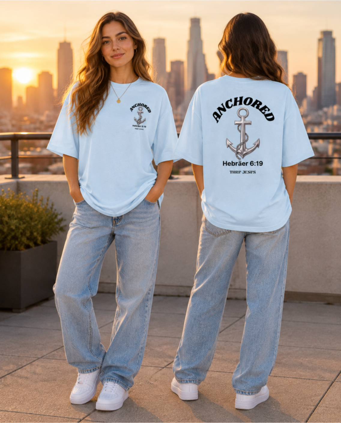 „ANCHORED“ – Oversized Tee | Unisex | Front & Back Print