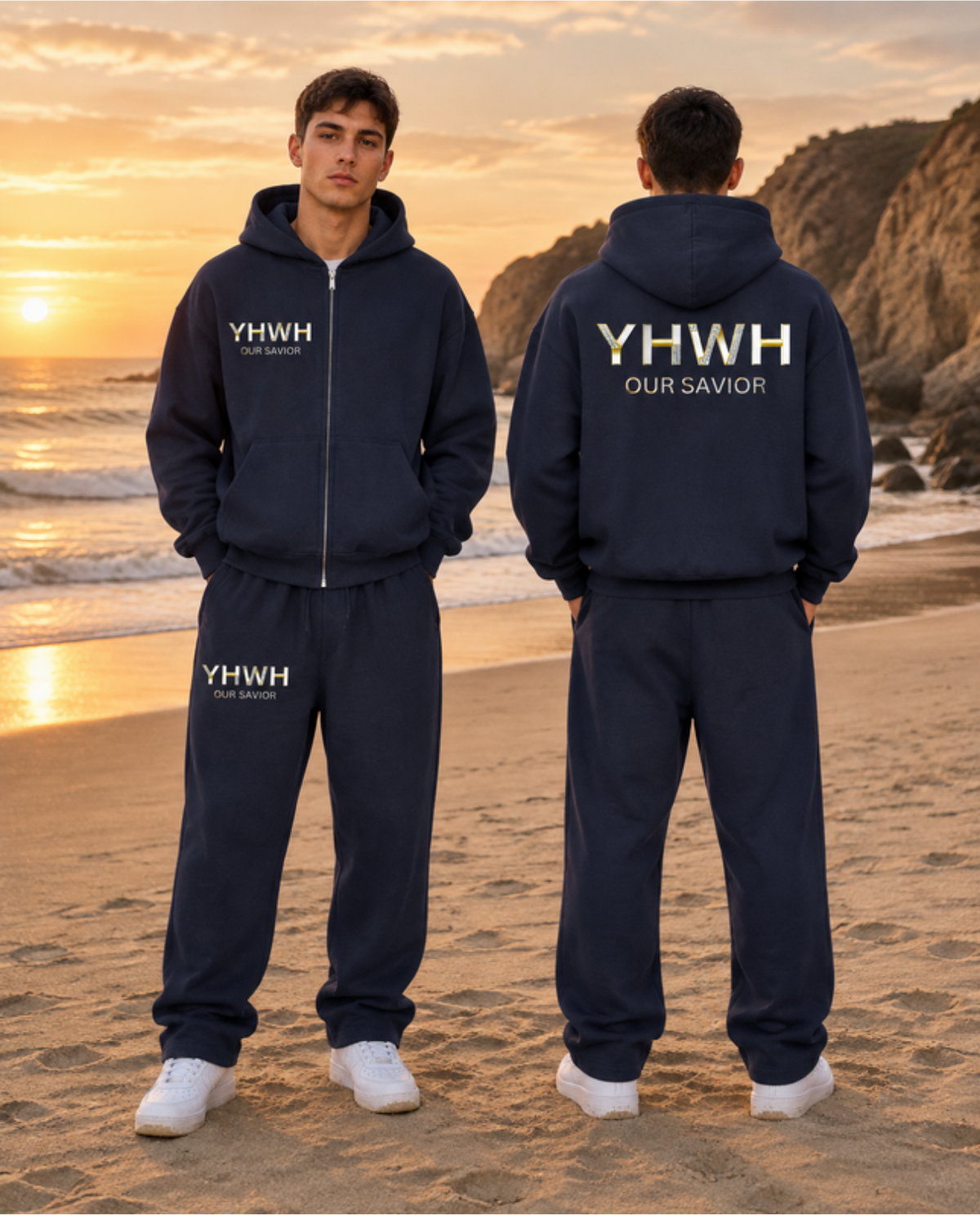 „YHWH“ – Oversized Set | Zipper & Sweatpants