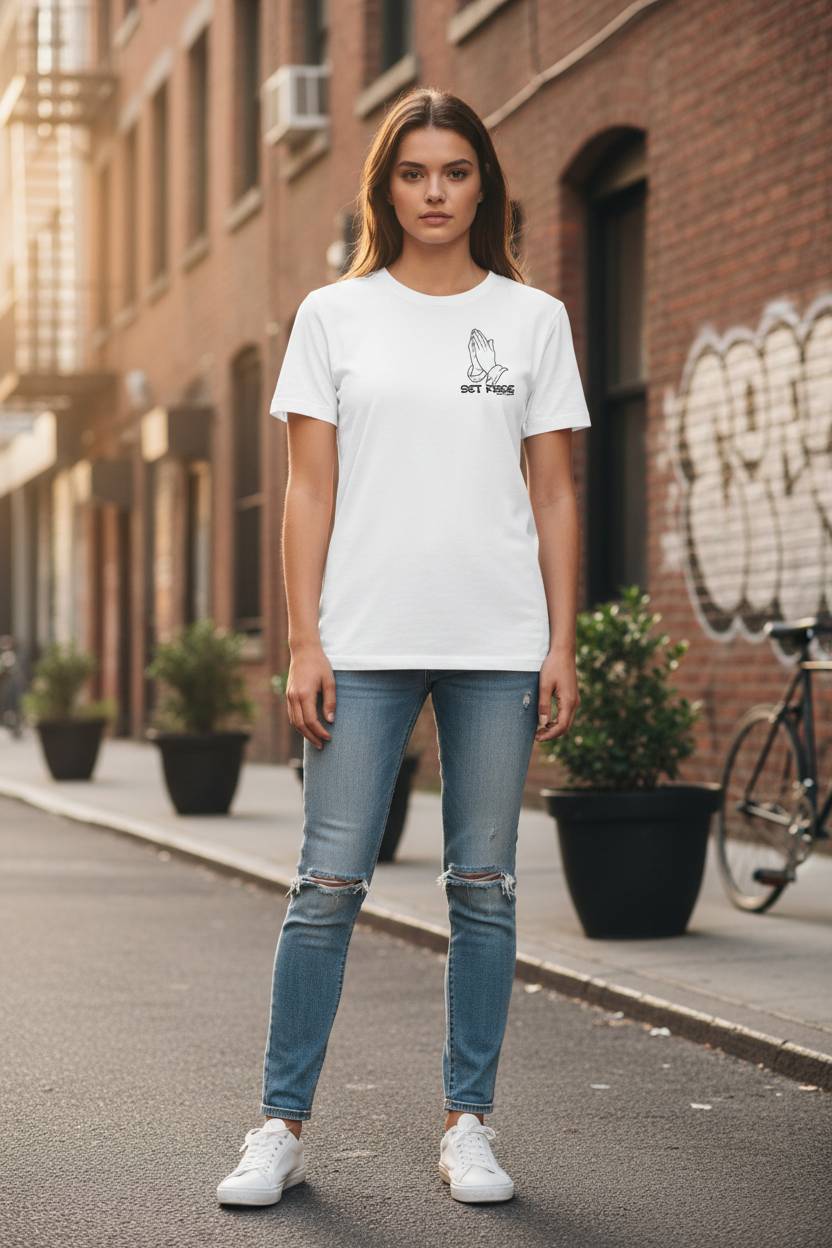 „SET FREE" – Faith Statement Tee | Unisex | Front & Back Print
