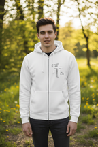 Oversized Zipper Hoodie - Don't give up...