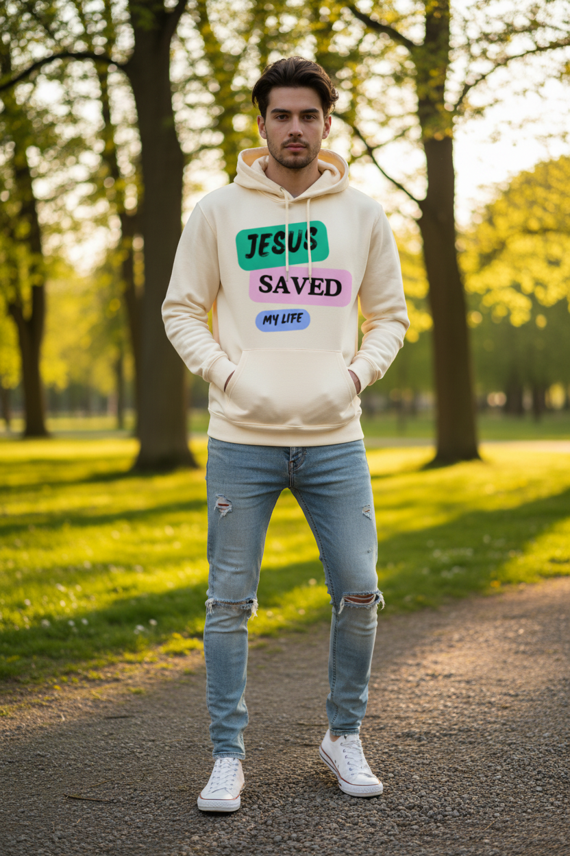 Hoodie - Jesus Saved My Life