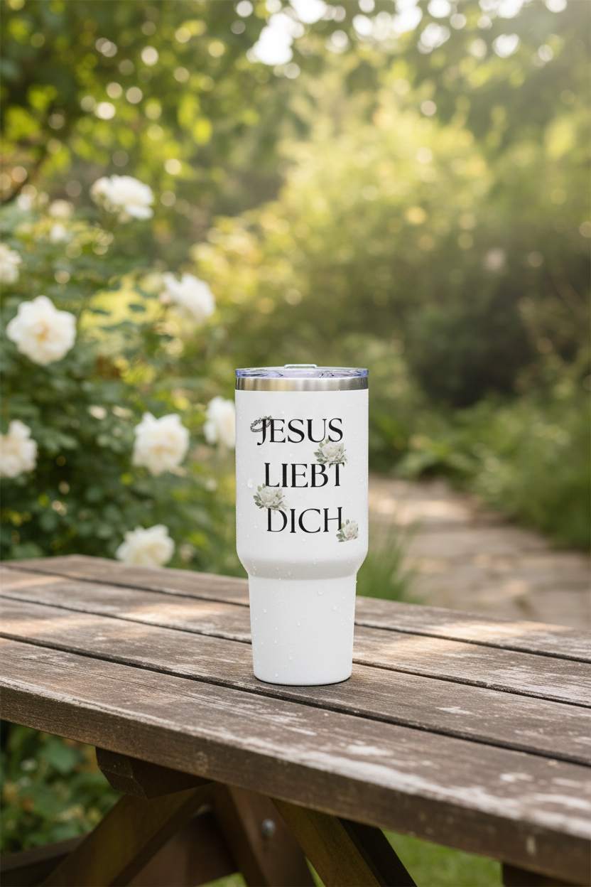 Thermobecher Jesus liebt Dich