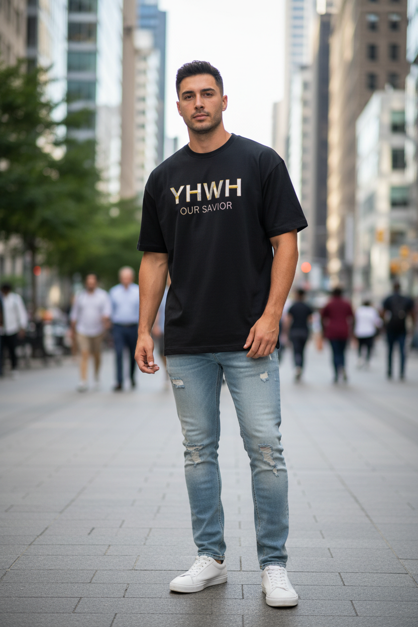 Oversized T-Shirt - YHWH our savior