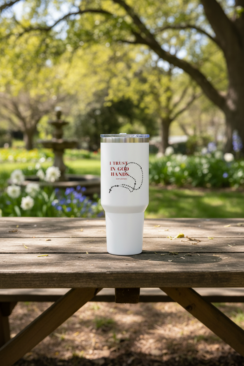 Thermobecher I TRUST IN GOD HAND'S