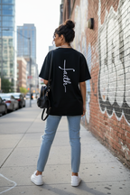 Oversized T-Shirt -faith  - Backprint