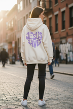 Oversized Hoodie - Back Print - JESUS SAVES