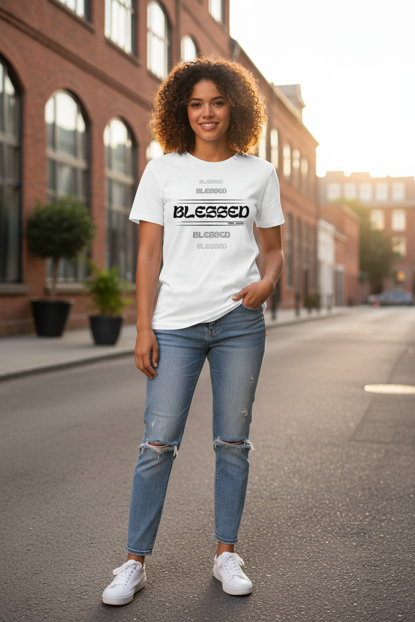 „Blessed" – Faith Statement Tee | Unisex