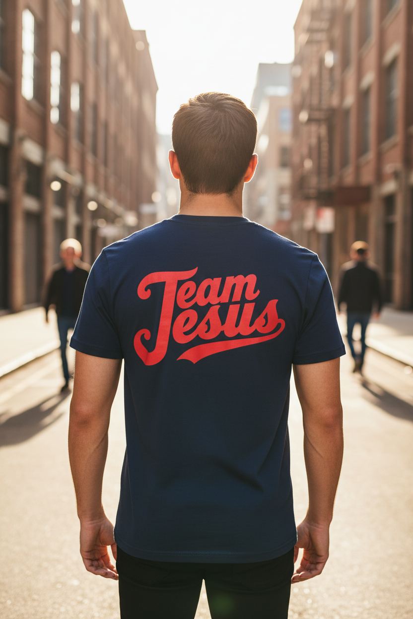 „Team Jesus" – Faith Statement Tee | Unisex | Front & Back Print